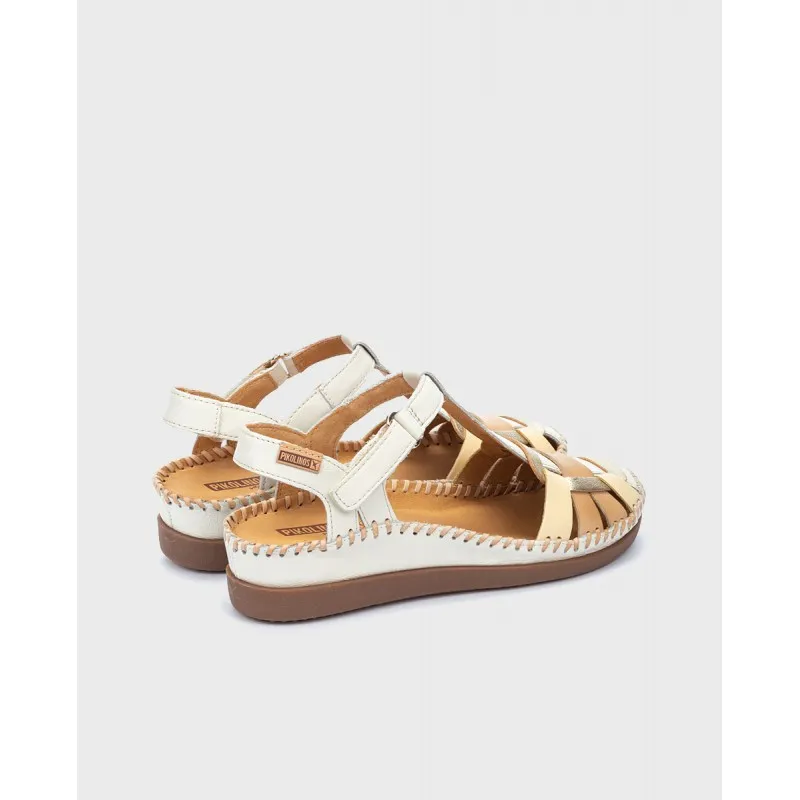 Sandalia tacón Pikolinos CADAQUES W8K beige
