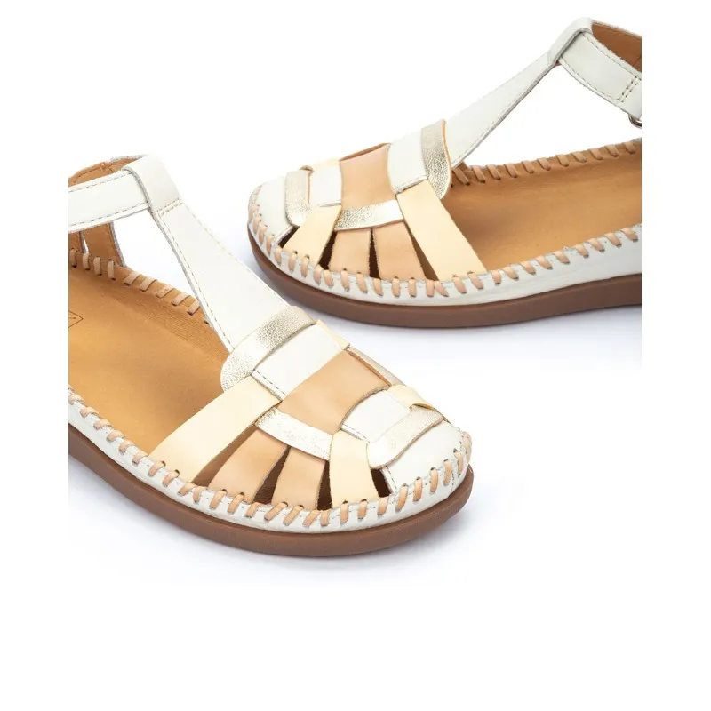 Sandalia tacón Pikolinos CADAQUES W8K beige