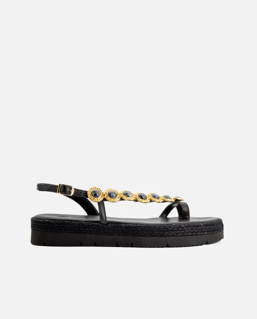 Sandalias Adrienne Plataforma Black