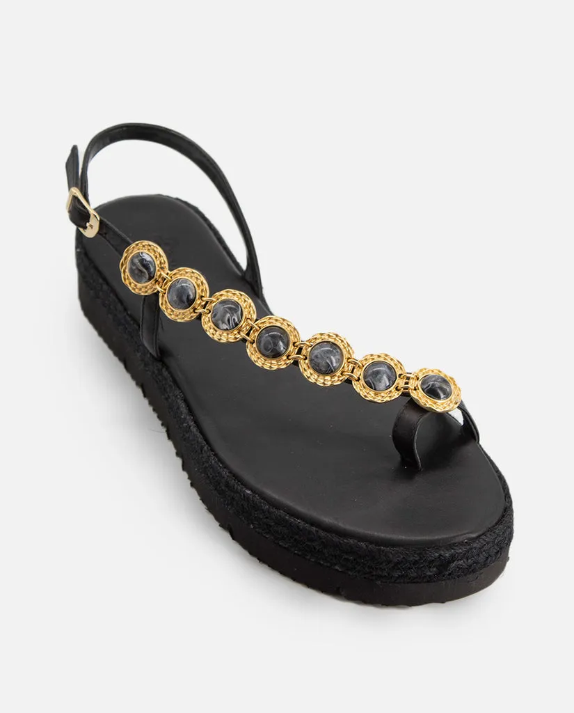 Sandalias Adrienne Plataforma Black