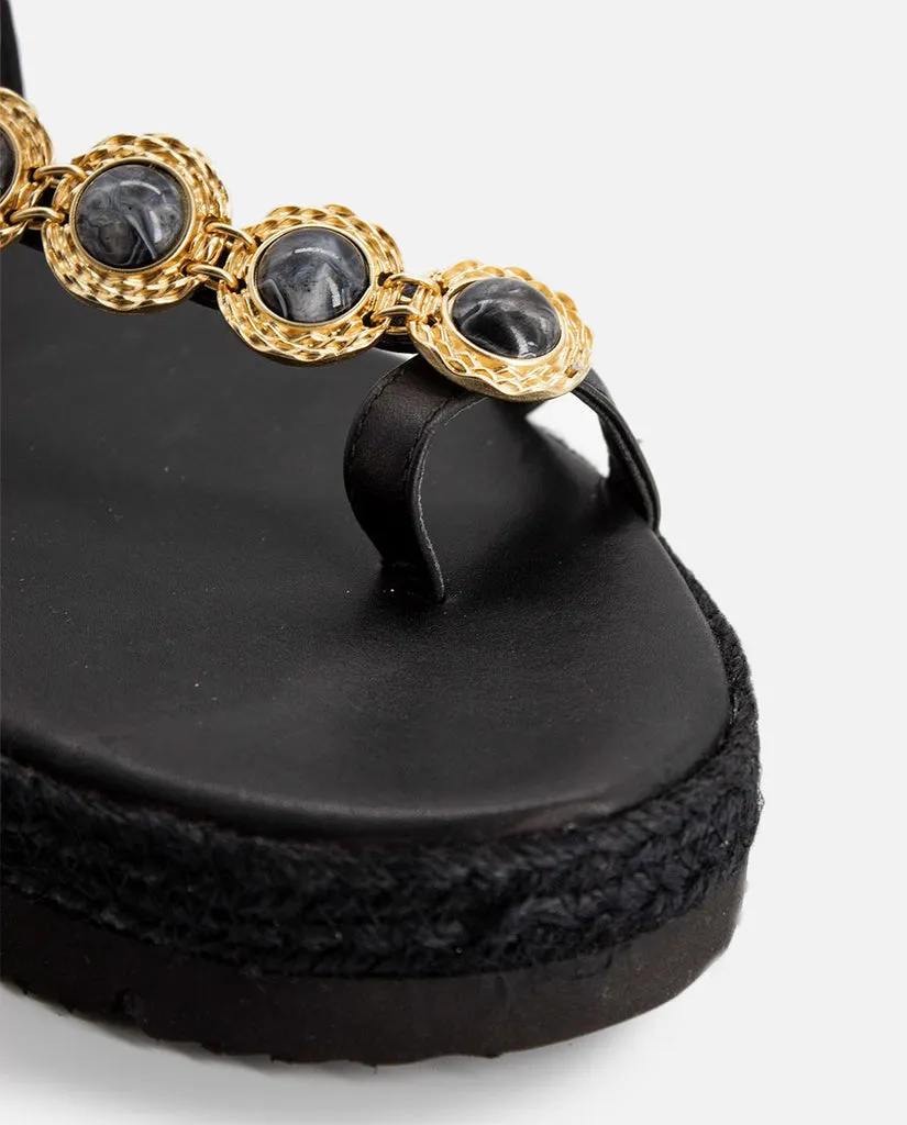 Sandalias Adrienne Plataforma Black