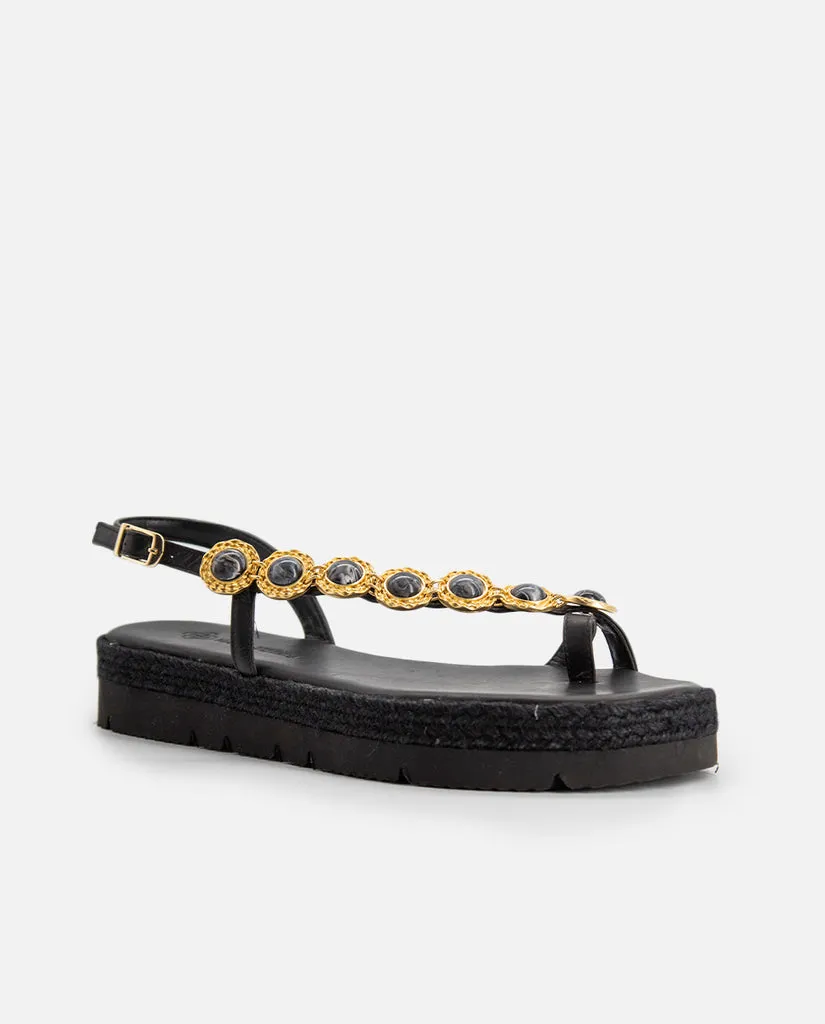 Sandalias Adrienne Plataforma Black