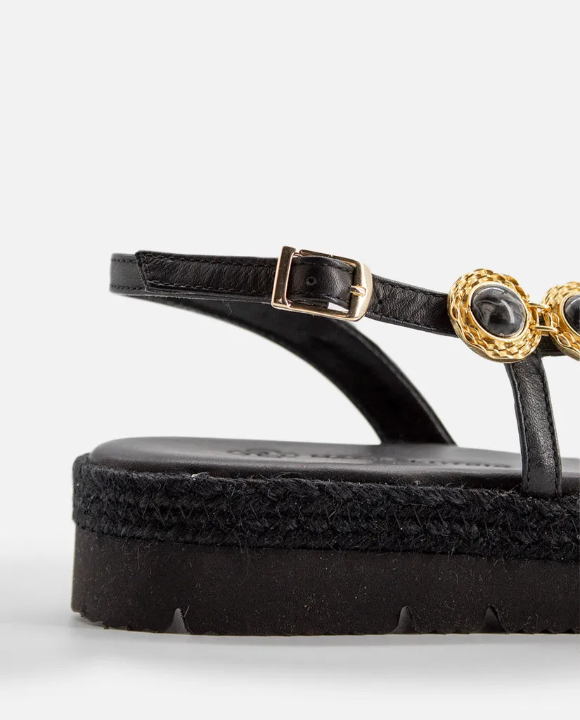 Sandalias Adrienne Plataforma Black