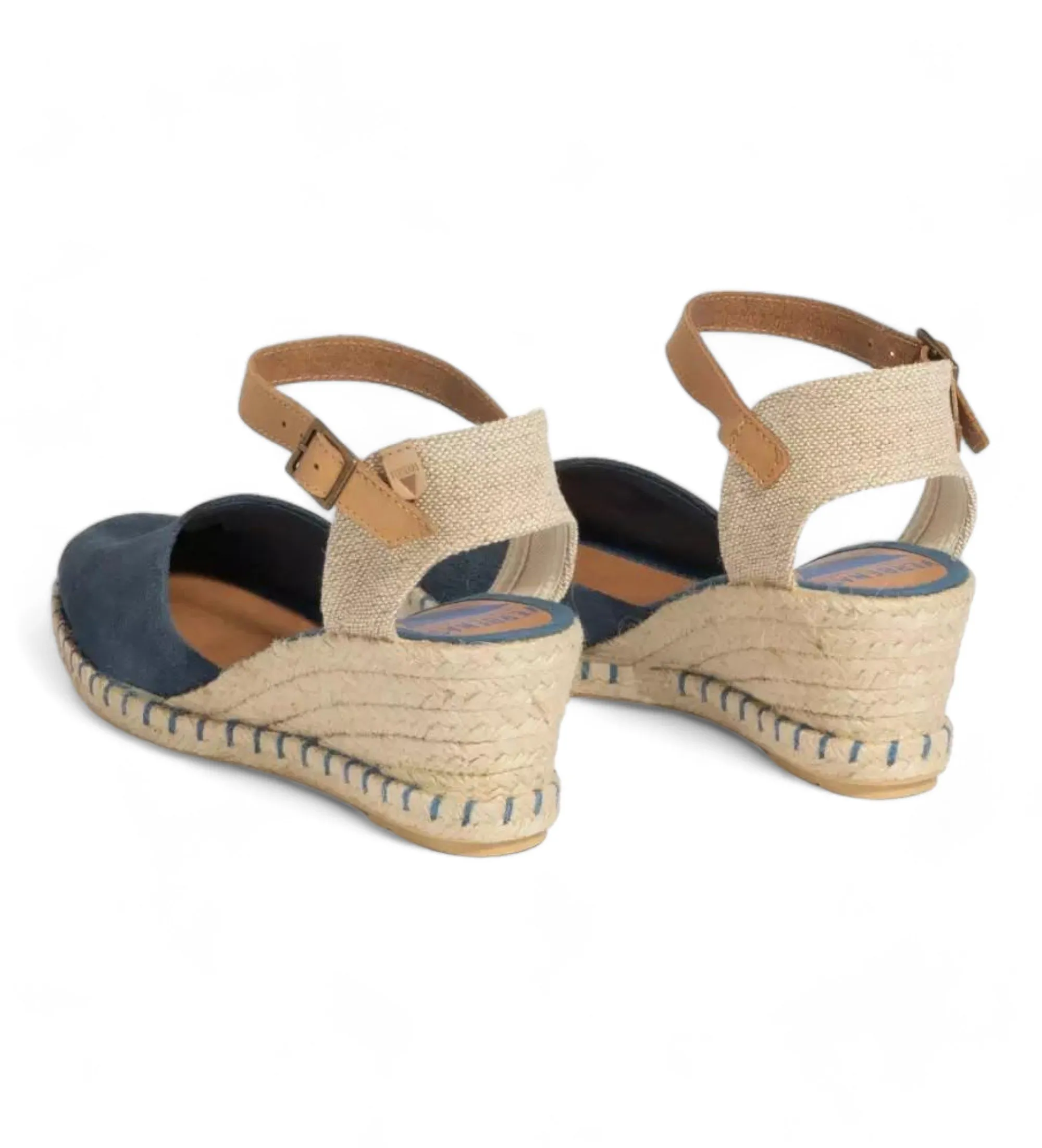Sandalias de serraje Malena azul