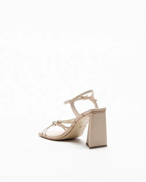 Sandalias de tacón alto Gloss C6050.01 Beige