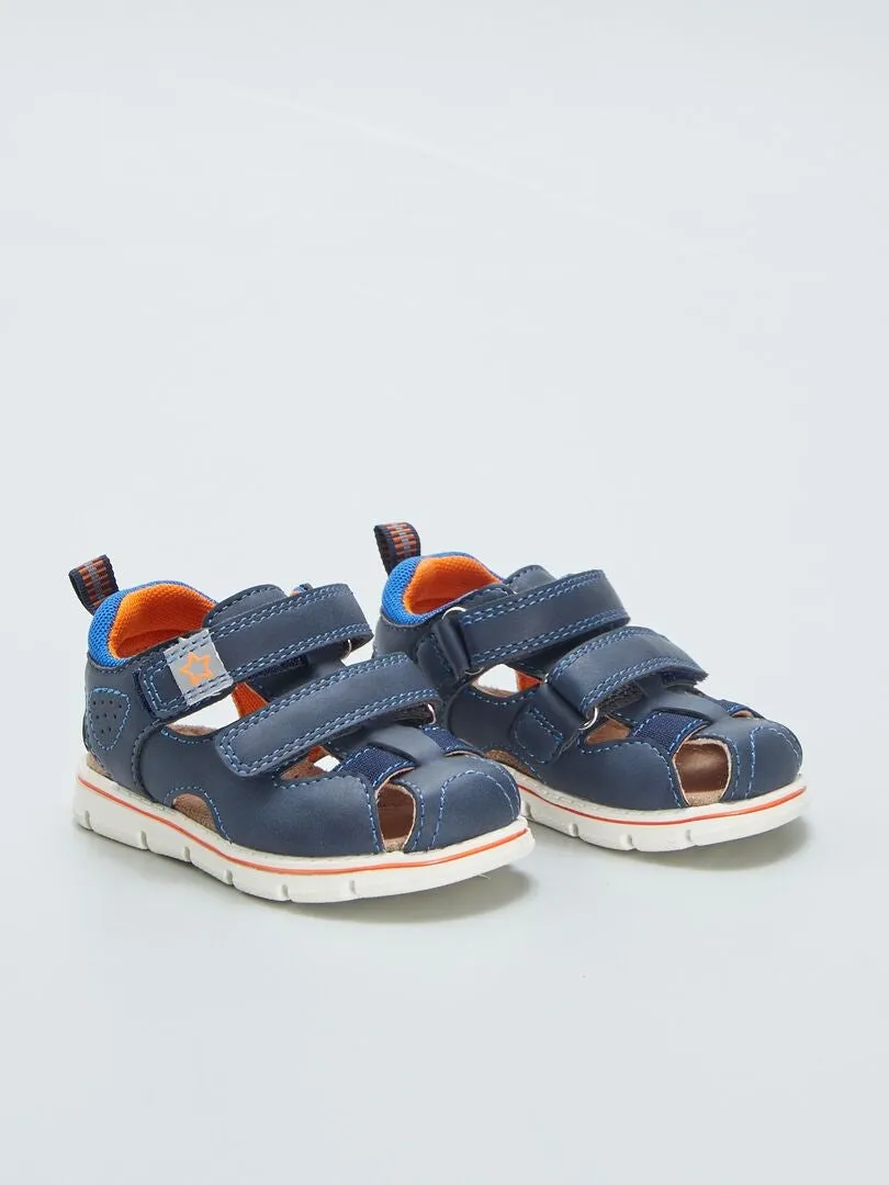 SANDALIAS DEPORTIVAS CON VELCROS  AZUL