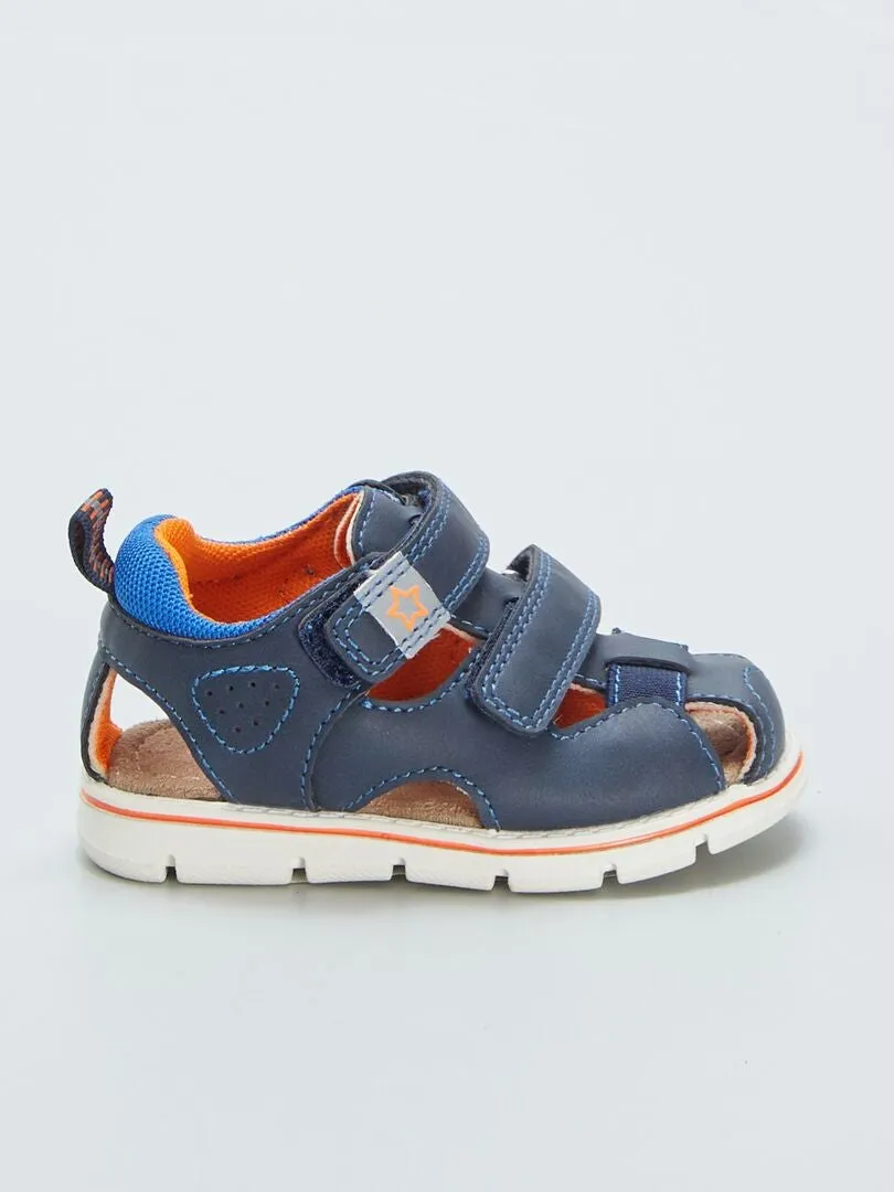 SANDALIAS DEPORTIVAS CON VELCROS  AZUL