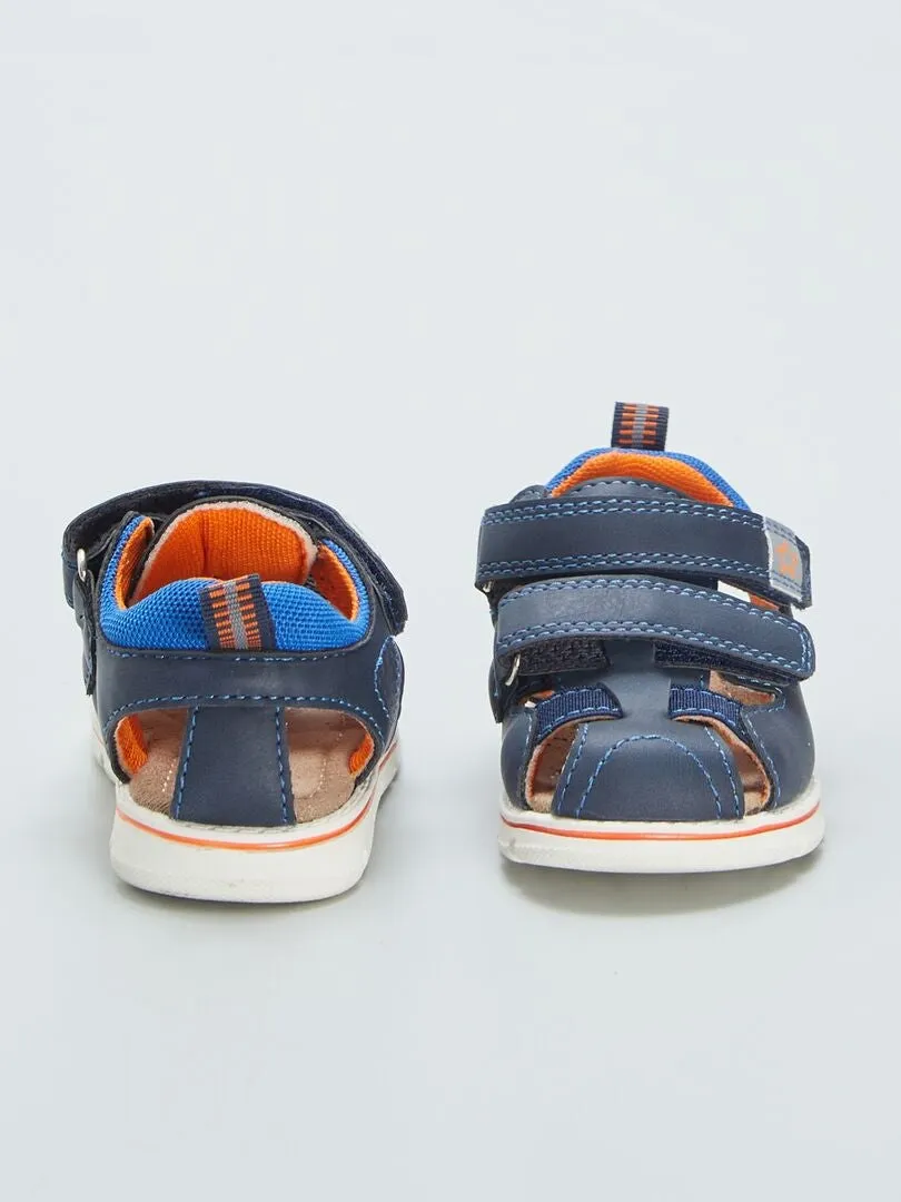 SANDALIAS DEPORTIVAS CON VELCROS  AZUL
