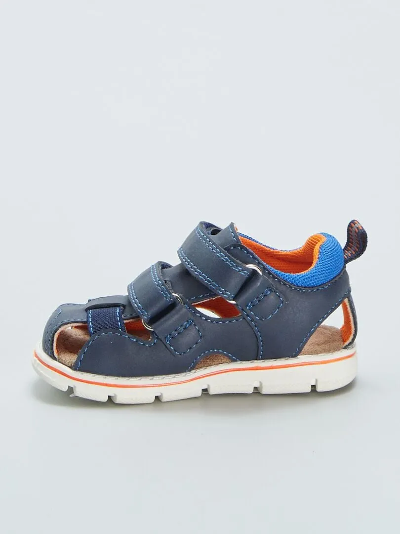 SANDALIAS DEPORTIVAS CON VELCROS  AZUL