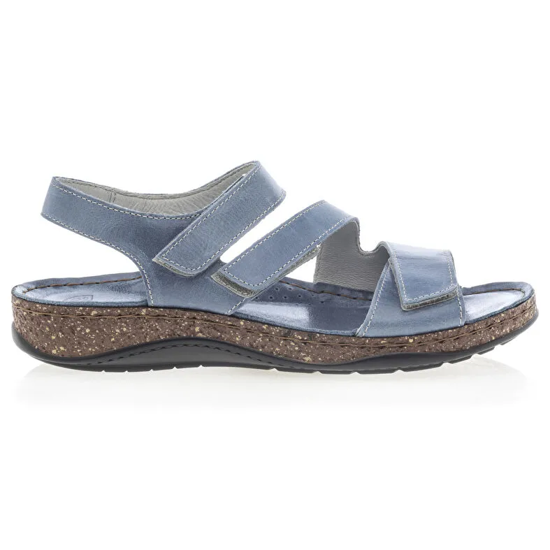 Sandalias/ descalzo mujer azul