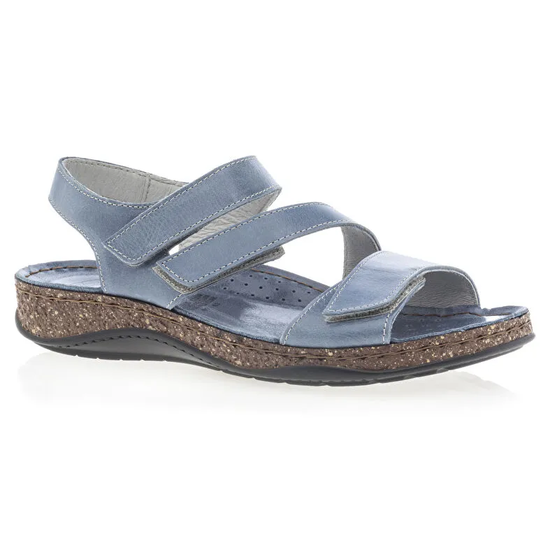 Sandalias/ descalzo mujer azul