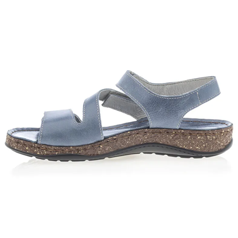 Sandalias/ descalzo mujer azul