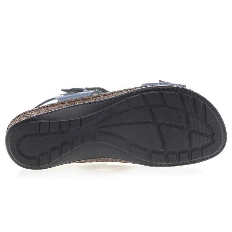 Sandalias/ descalzo mujer azul