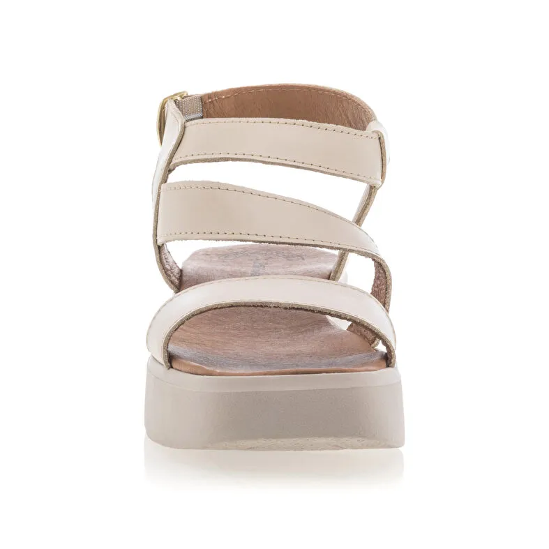 Sandalias/ descalzo mujer beige