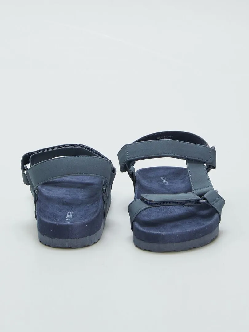 SANDALIAS ESTILO TREKKING  AZUL