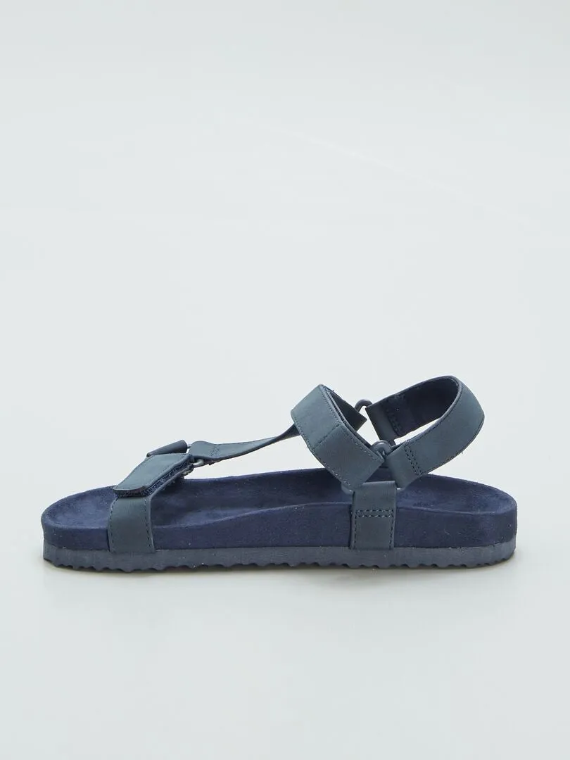 SANDALIAS ESTILO TREKKING  AZUL