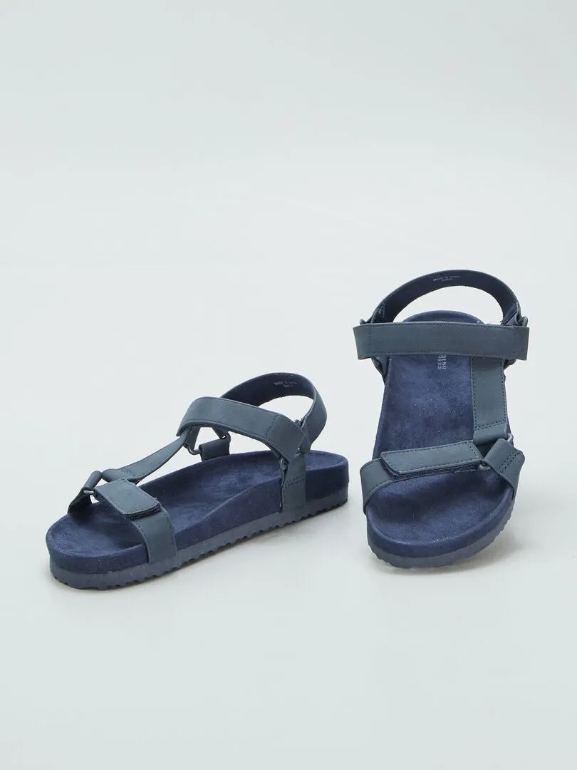 SANDALIAS ESTILO TREKKING  AZUL