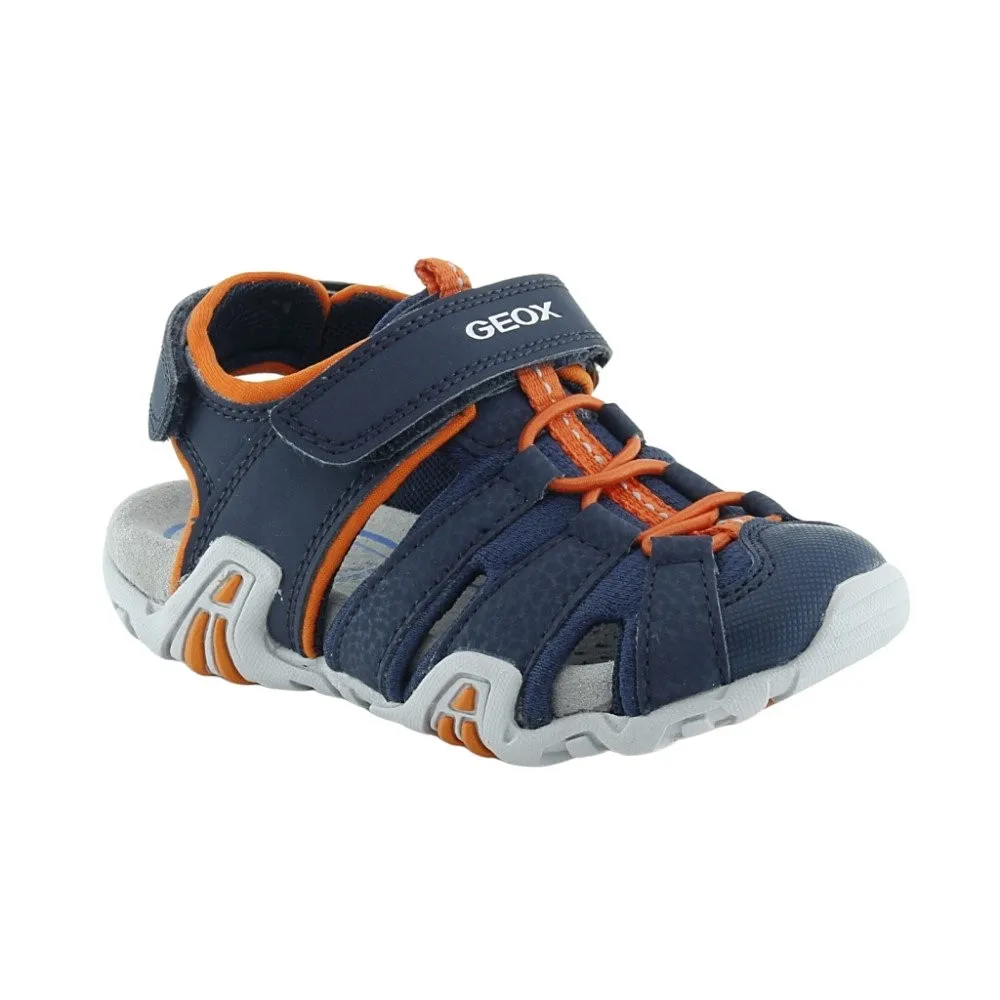 SANDALIAS GEOX KRAZE AZULNARANJA