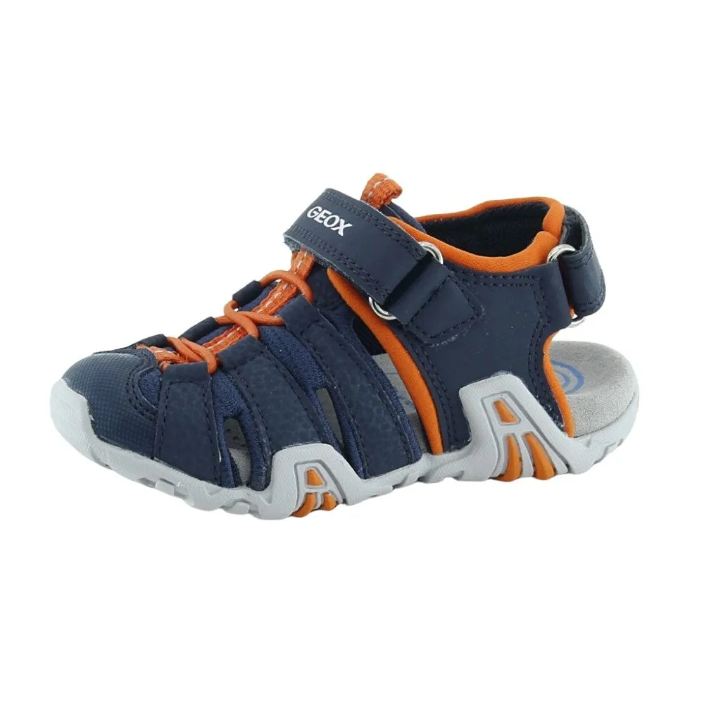 SANDALIAS GEOX KRAZE AZULNARANJA
