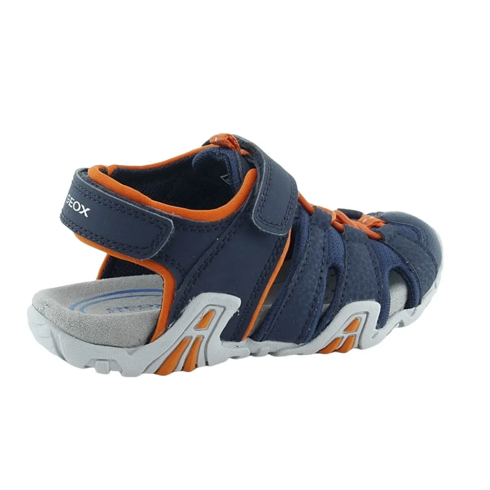 SANDALIAS GEOX KRAZE AZULNARANJA