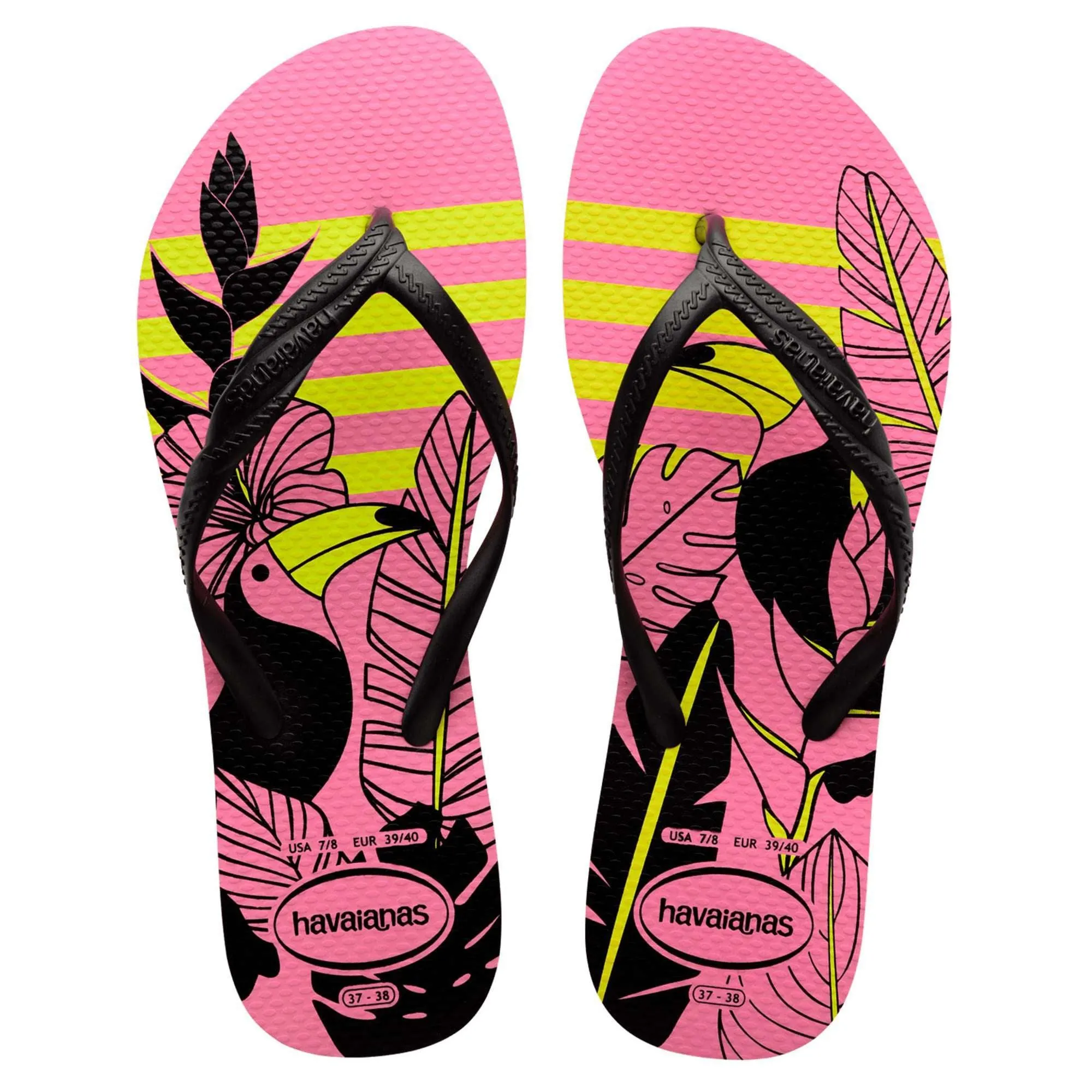 Sandalias Havaianas Fantasía 41/42 Rosadas
