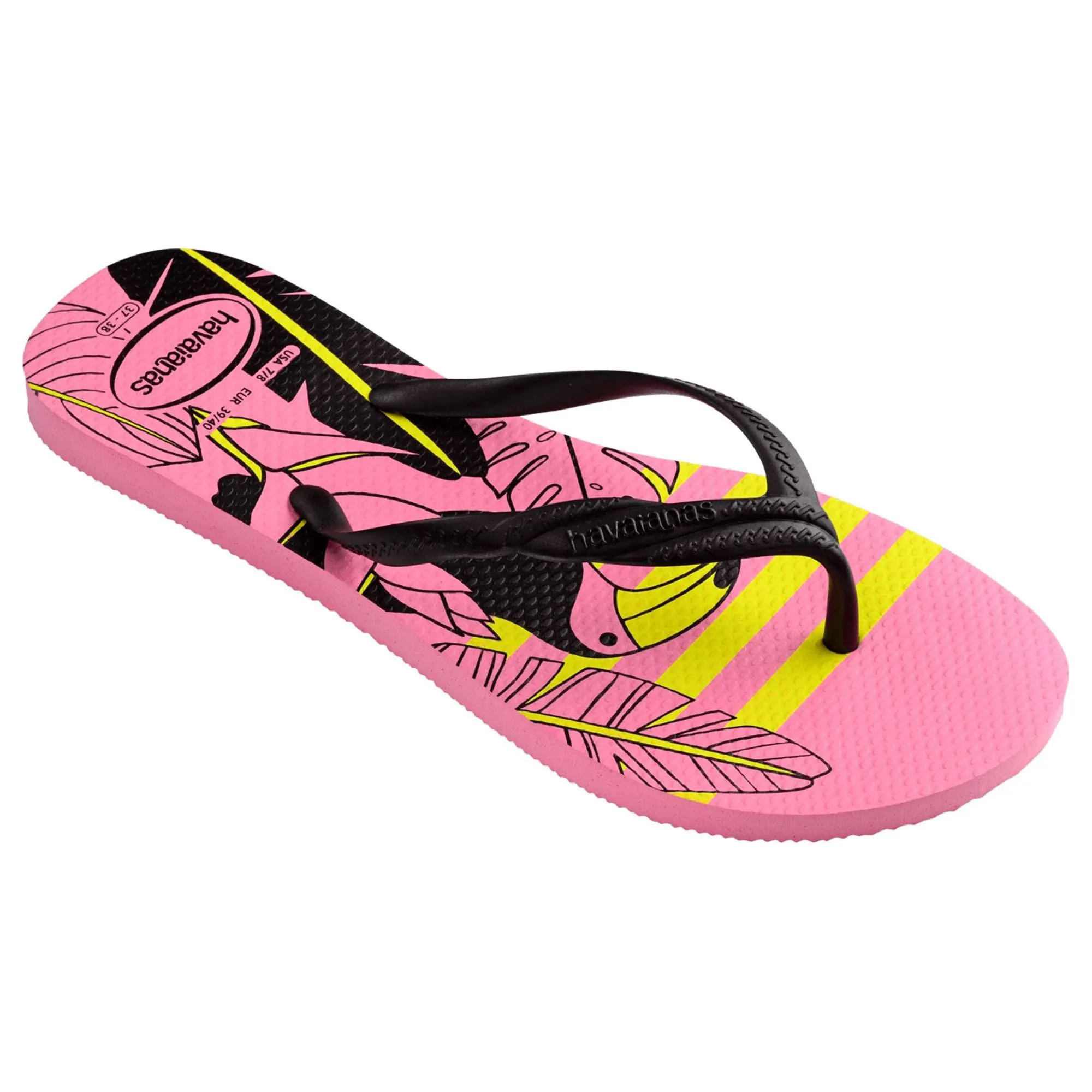 Sandalias Havaianas Fantasía 41/42 Rosadas