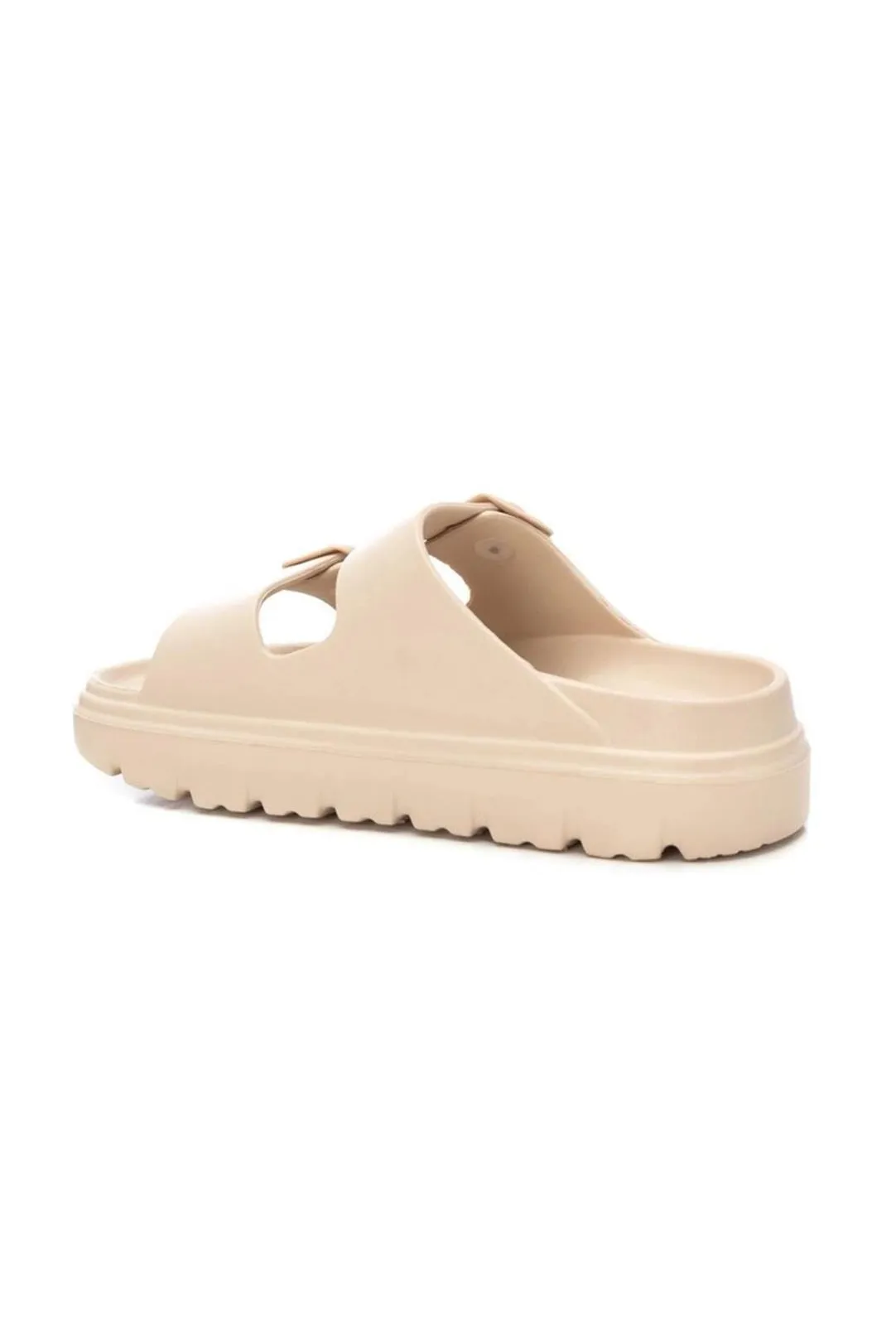 SANDALIAS HEBILLAS MUJER BEIGE