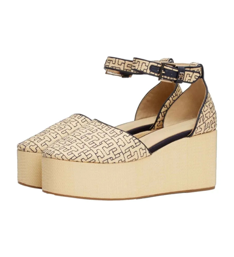 Sandalias Mono Rafia beige
