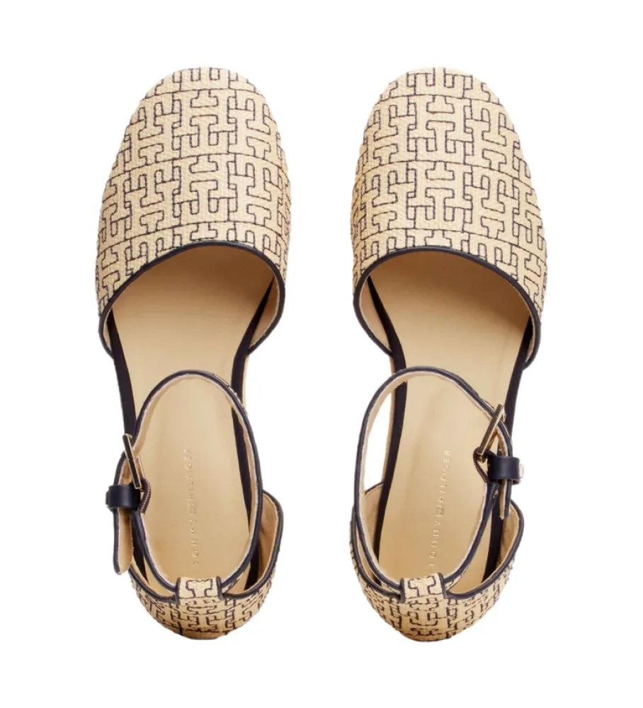 Sandalias Mono Rafia beige