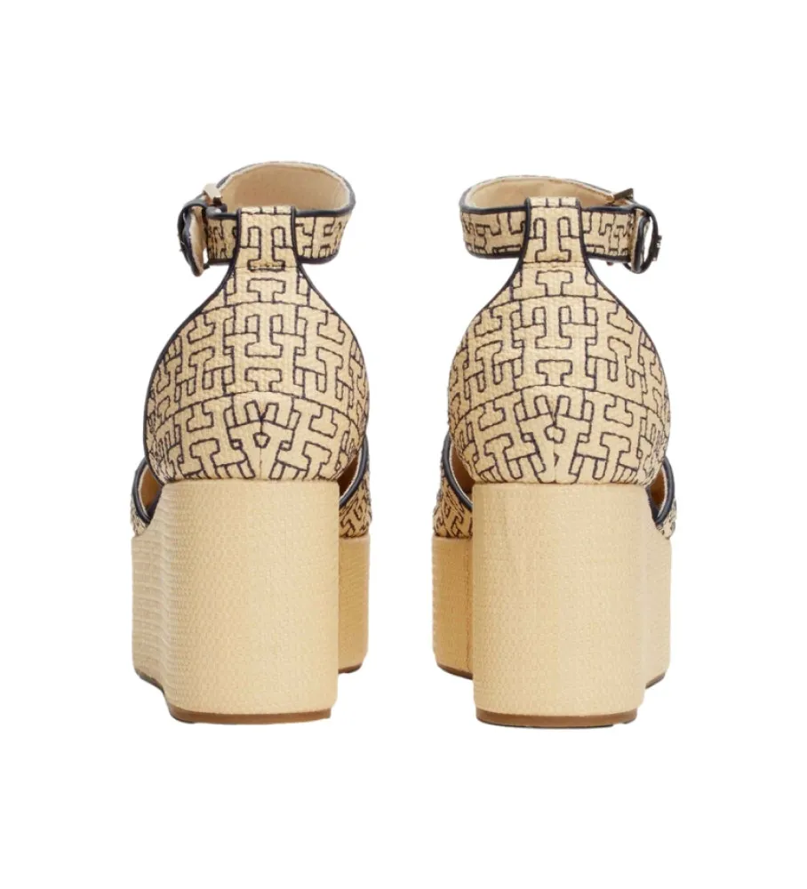 Sandalias Mono Rafia beige