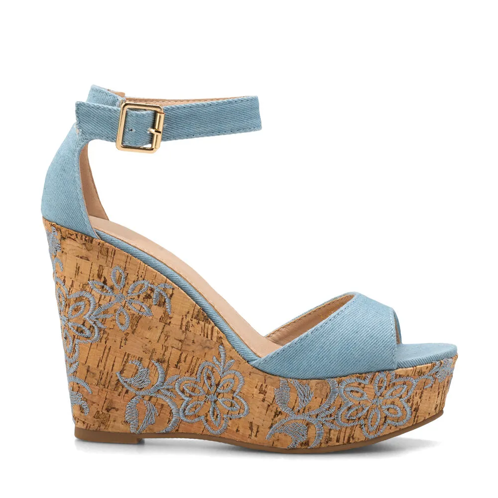 Sandalias Mujer Anastasia Azul Weide