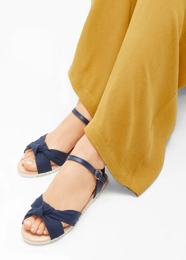 Sandalias planas Azul marino