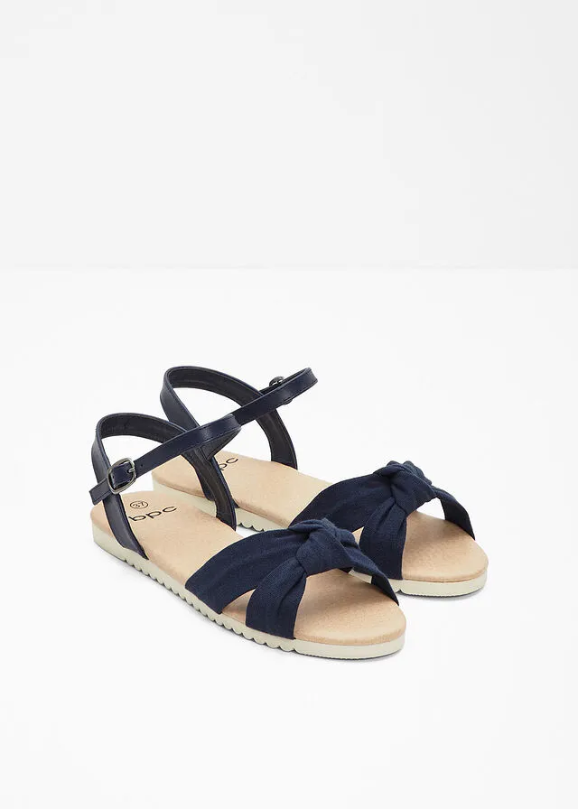 Sandalias planas Azul marino