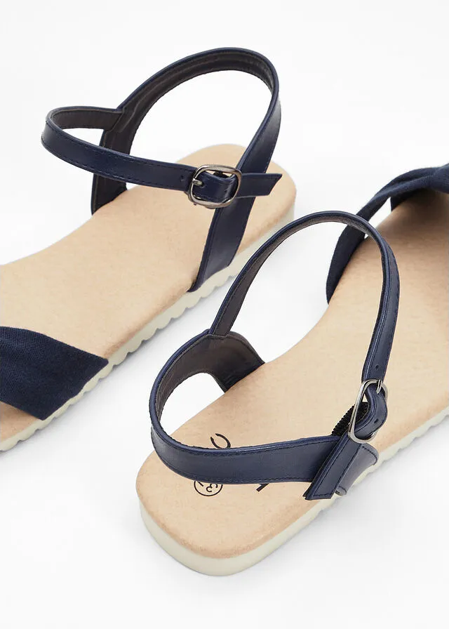 Sandalias planas Azul marino