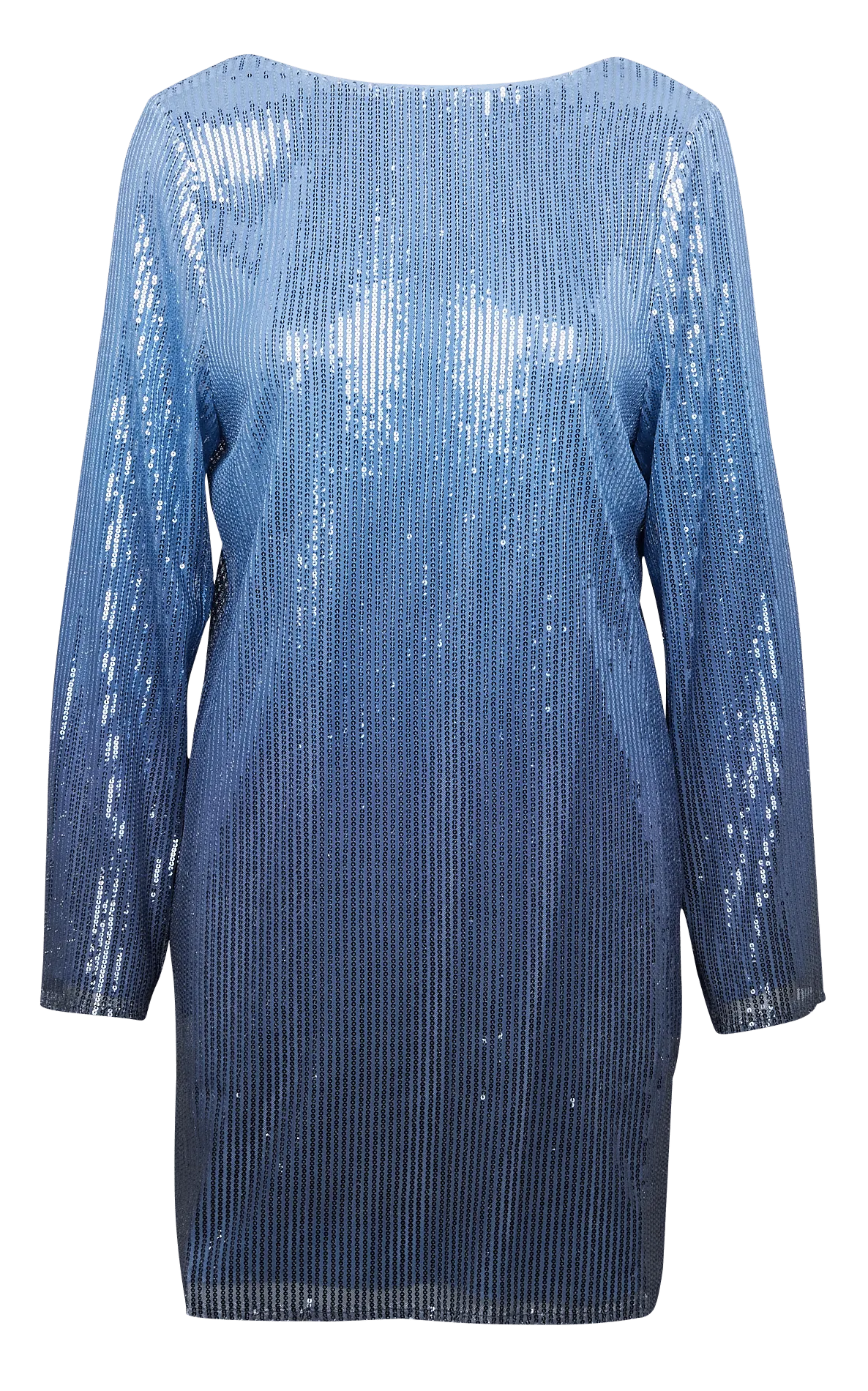 SAVIDA  VESTIDO CORTO CON ESPALDA DESCUBIERTA Y BRILLOS EN AZUL