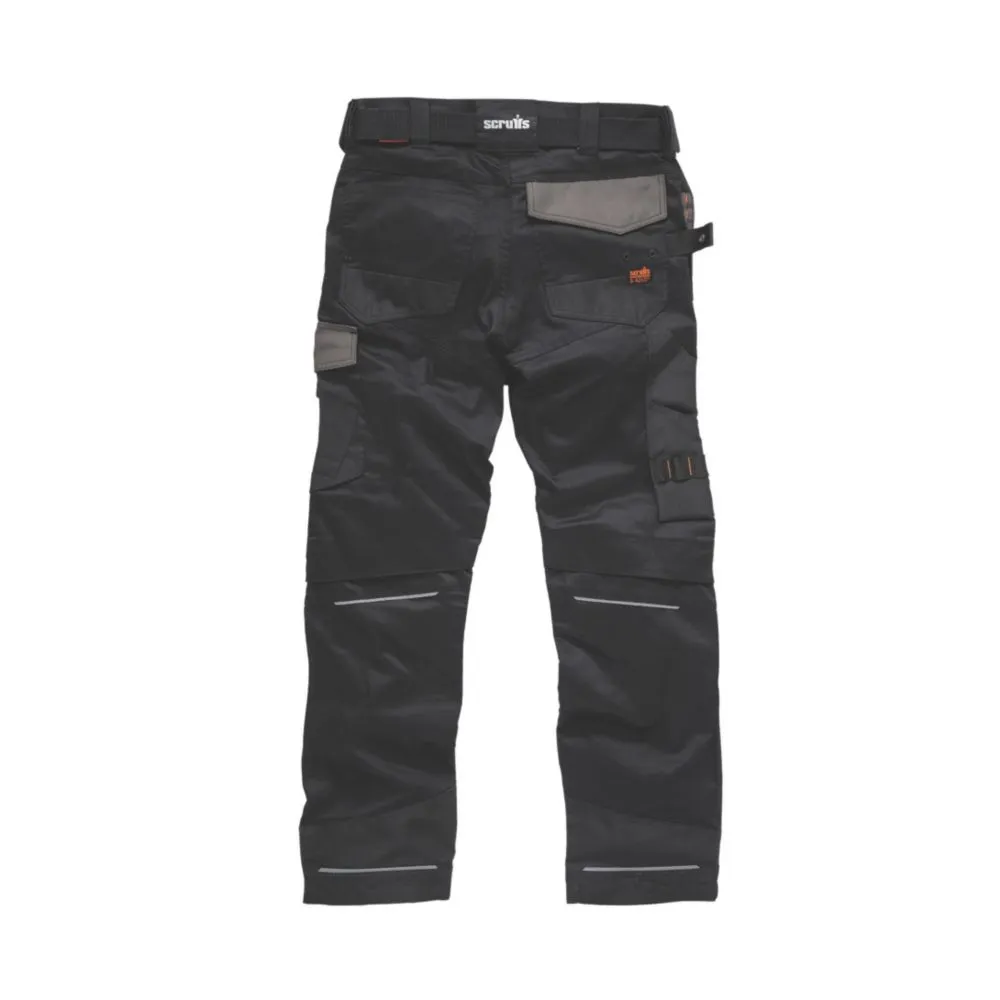 Scruffs Pro Flex Holster, pantalón de trabajo, negro (cintura 30