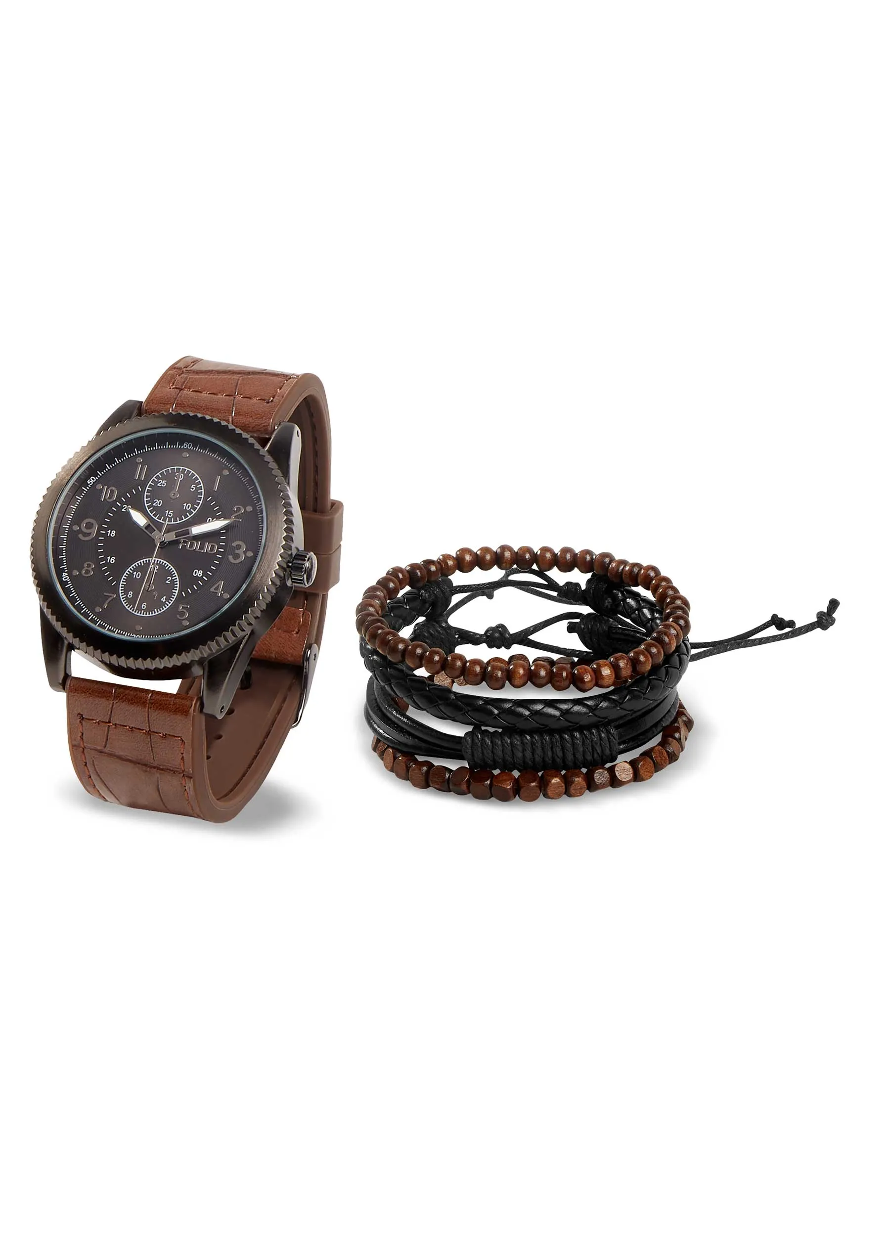 SET RELOJ CON PULSERAS PARA HOMBRE 44804