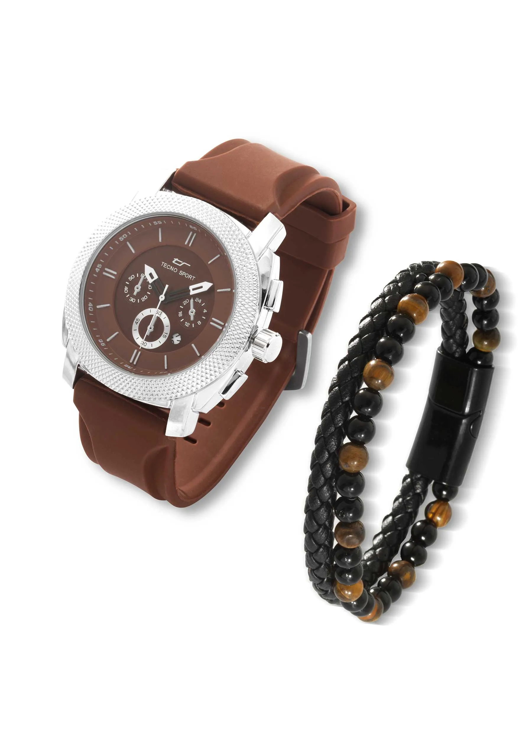 SET RELOJ CON PULSERAS PARA HOMBRE 44827