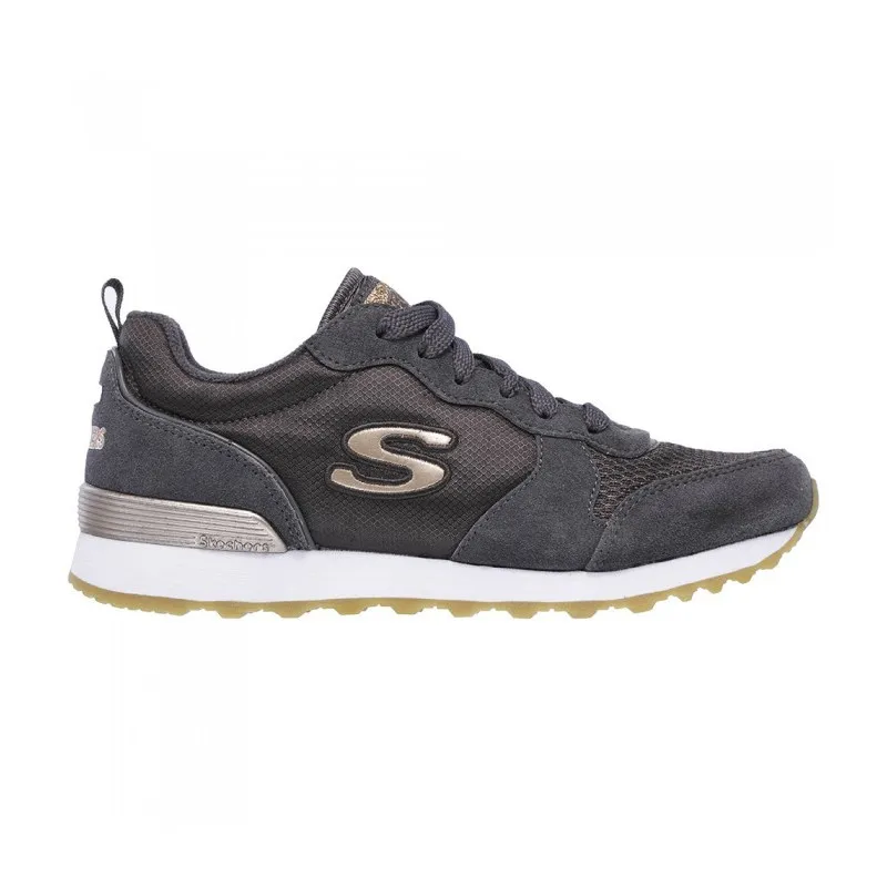 SKECHERS 111 GRIS  ZAPATILLAS DE CALLE EN PIEL TIPO SERRAJE