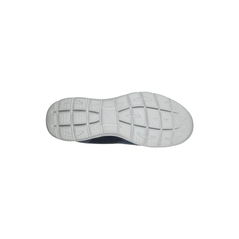 SKECHERS 232057 AZUL  ZAPATILLAS DE HOMBRE DE CORDONES EN TELA JASPEADA CON PLANTILLA MEMORY GEL