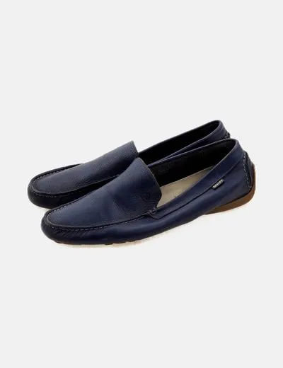 Snipe Zapato azul mocasín