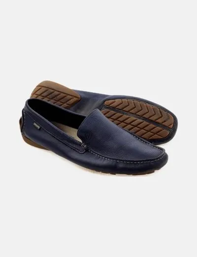Snipe Zapato azul mocasín