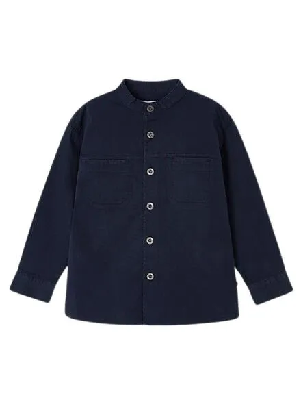 Sobrecamisa Mayoral Cuello Mao Marino Para Niño