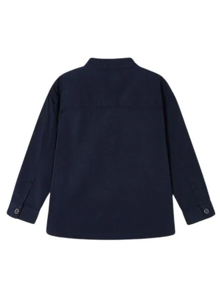 Sobrecamisa Mayoral Cuello Mao Marino Para Niño