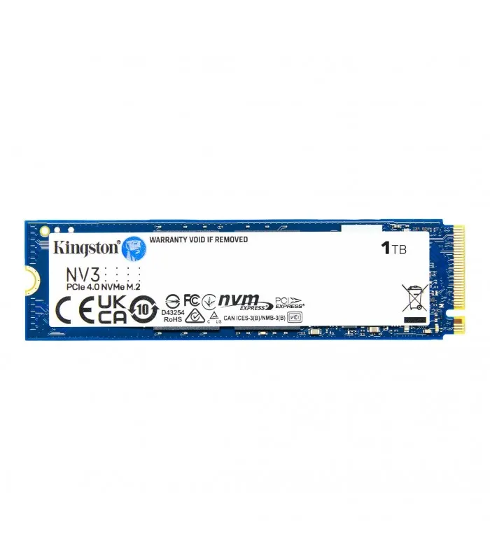 SSD KINGSTON NV3 1TB NVMe PCIE GEN4 M.2 2280, 3D NAND TLC/ TBW 320 / 6000/4000MB/s R/W SNV3S/1000G