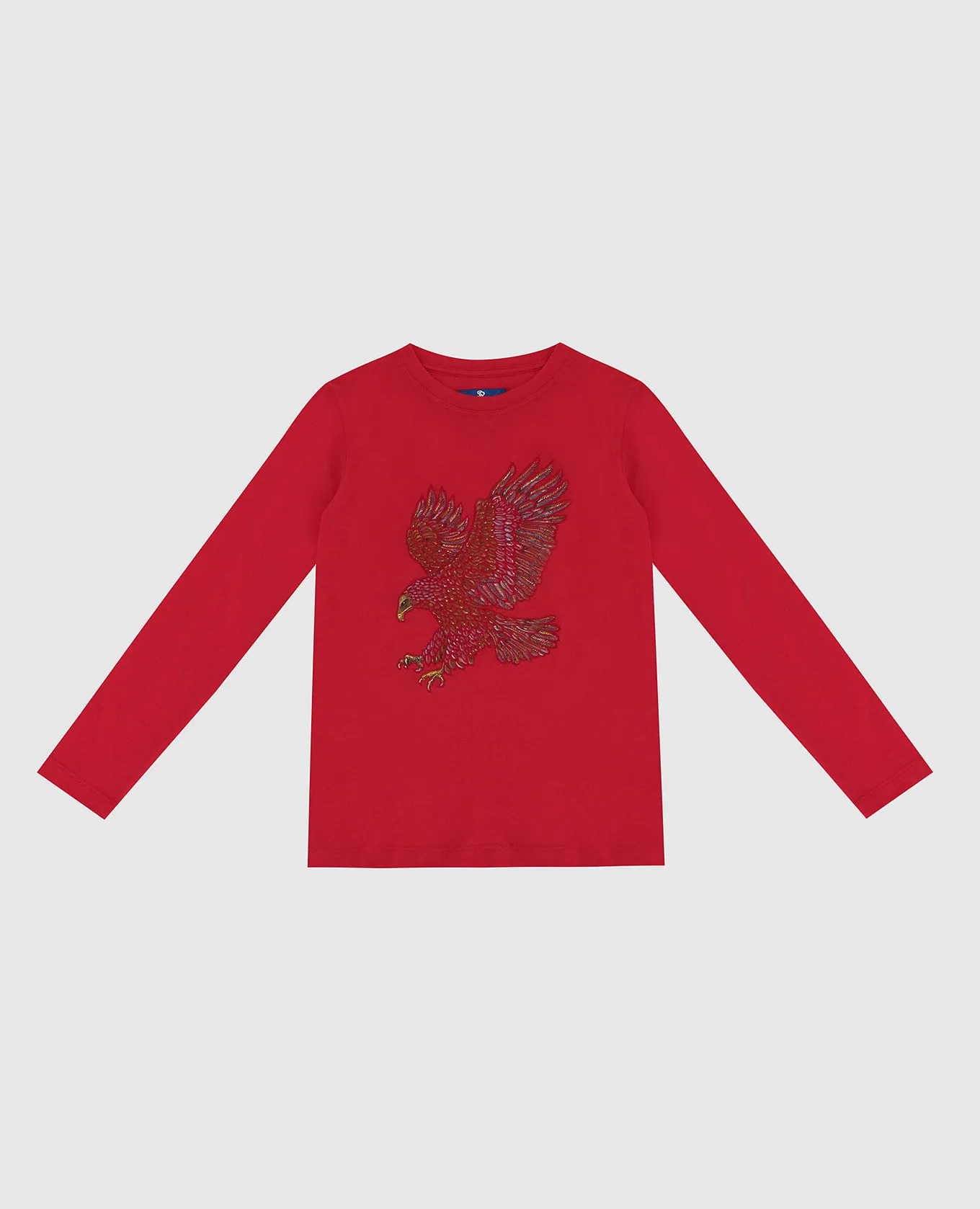 Stefano Ricci Children's red longsleeve with embroidery