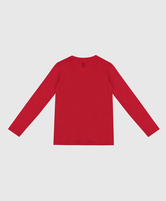 Stefano Ricci Children's red longsleeve with embroidery