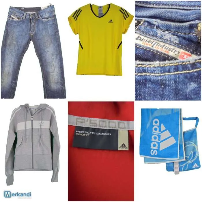 STOCK DE ROPA DEPORTIVA ADIDAS MIX  SUDADERAS CON CAPUCHA, CAMISETAS, POLOS Y MáS