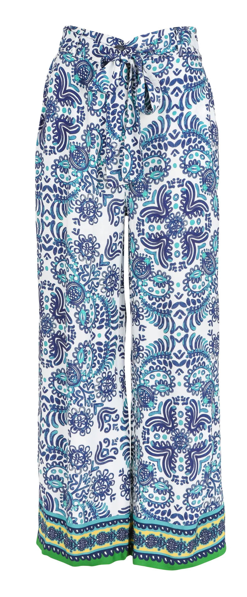 SUD EXPRESS PEXACO  PANTALóN ANCHO DE TALLE ALTO ESTAMPADO EN AZUL