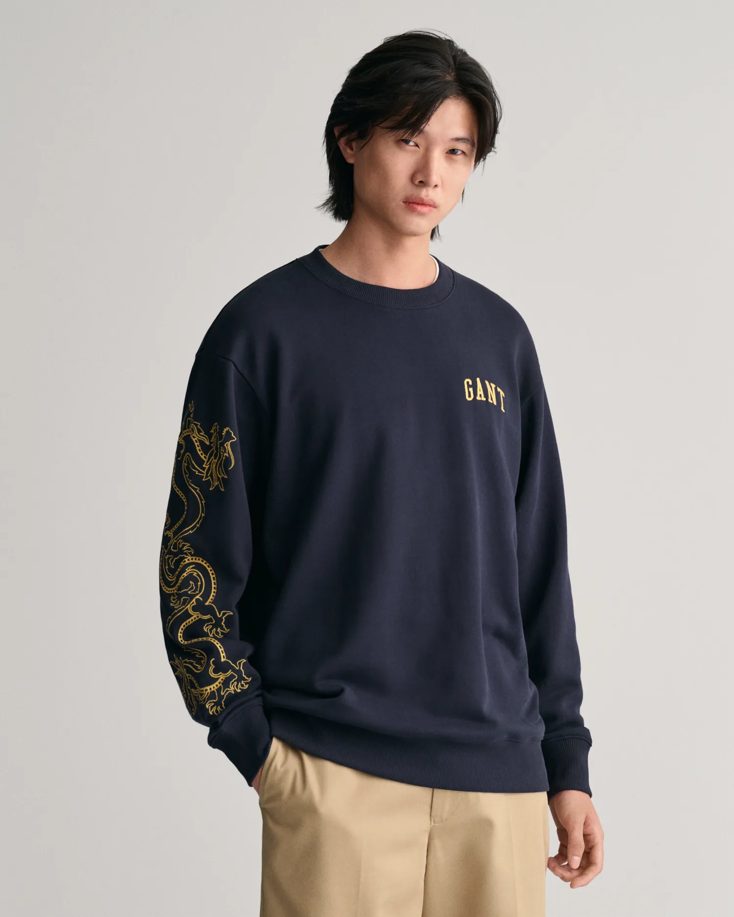 Sudadera de cuello redondo Dragon Crest